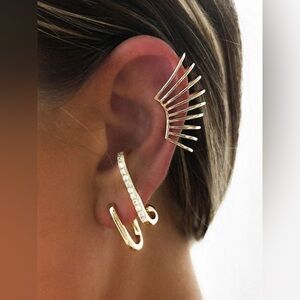 ✨3for$38 New Pebby Forevee Soleil Caged Statement Ear Cuff